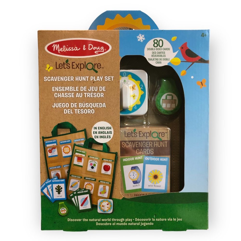 NEW Melissa & Doug Lets Explore Scavenger Hunt Play Set Indoor/Outdoor Age 4+